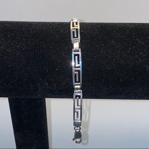 Sterling Silver 925 Greek Key Bracelet